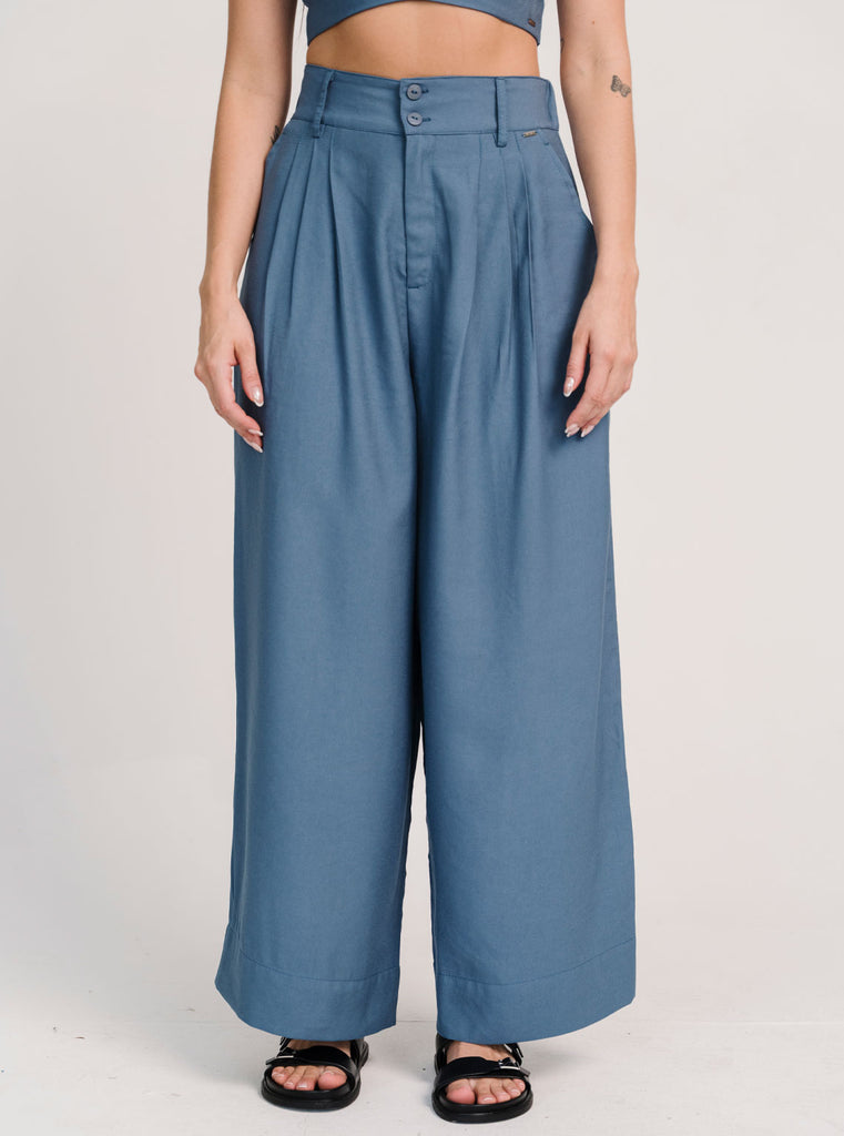 PANTALÓN CANVAS AZUL ACERO