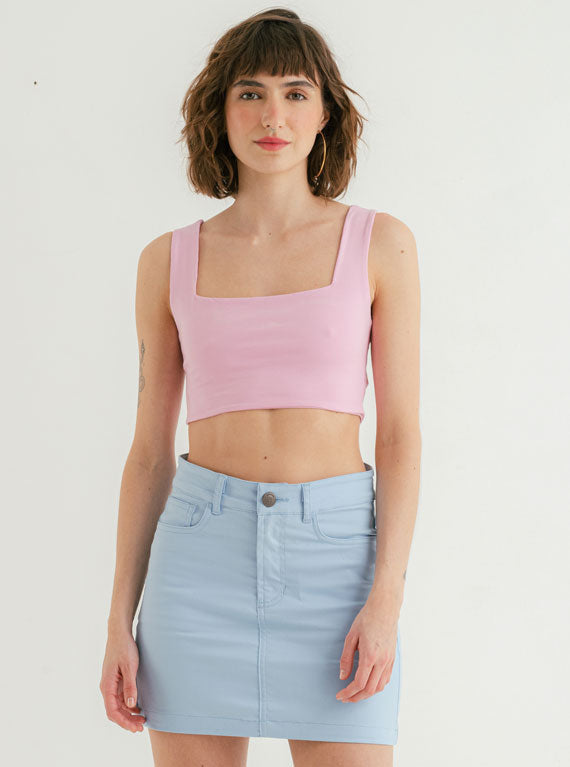 TOP RECTO SIGILO ROSA PASTEL