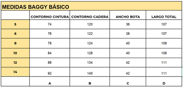 BAGGY BÁSICO CAQUI