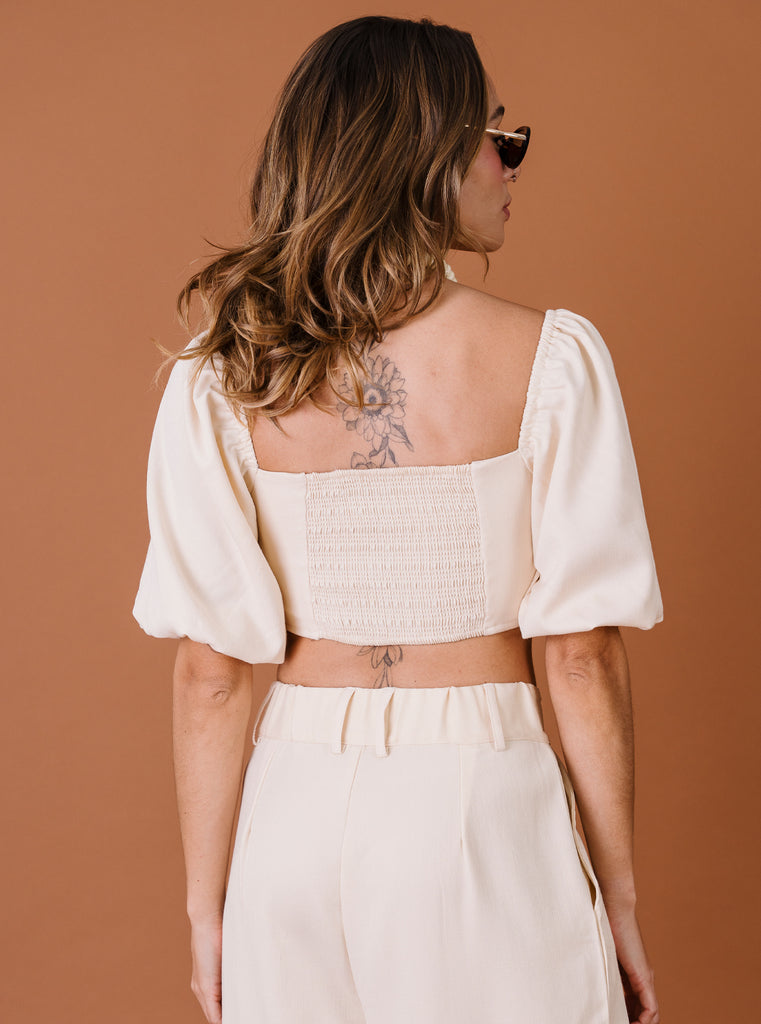 BLUSA CORSET MANTEQUILLA
