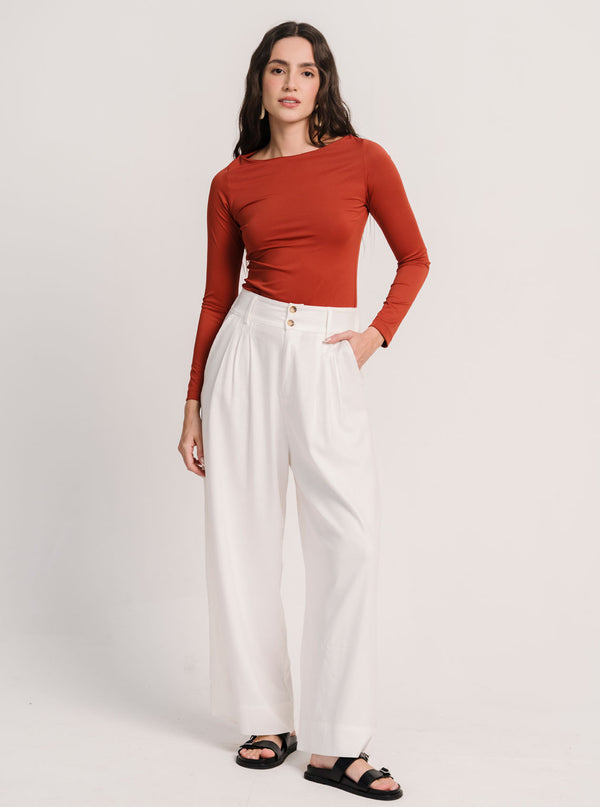 PANTALÓN CANVAS IVORY