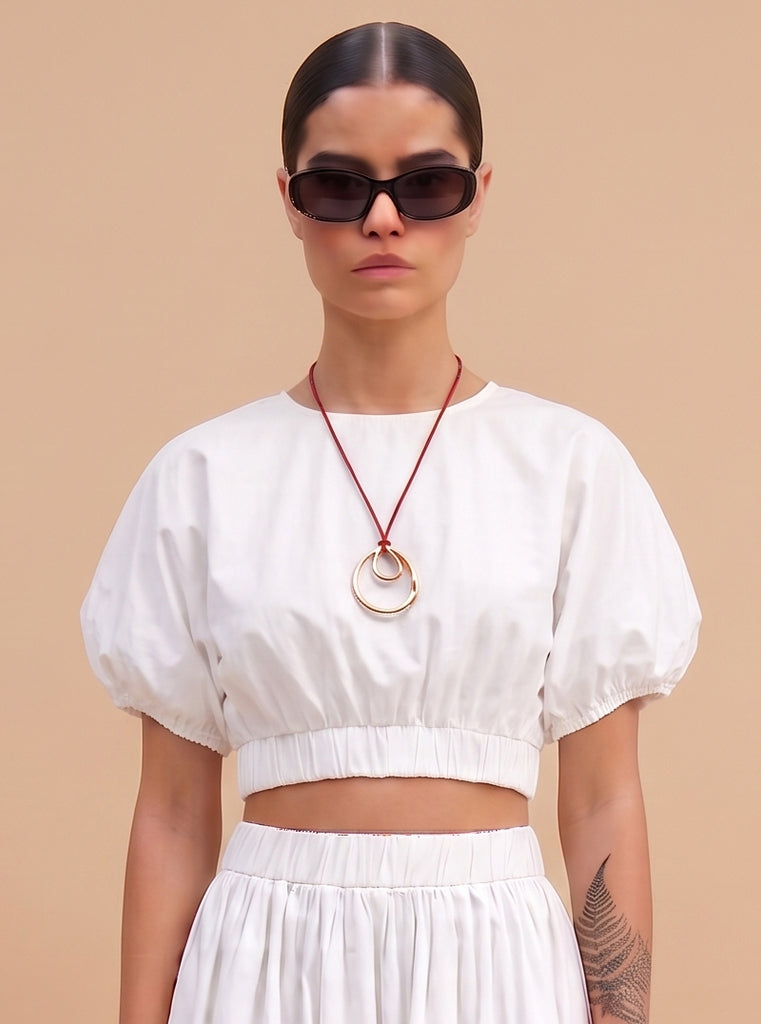 BLUSA GLOBO BLANCA
