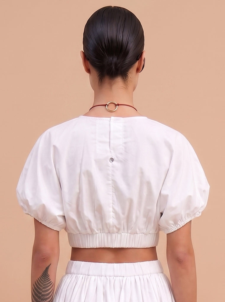 BLUSA GLOBO BLANCA