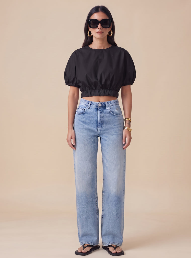BLUSA GLOBO NEGRA