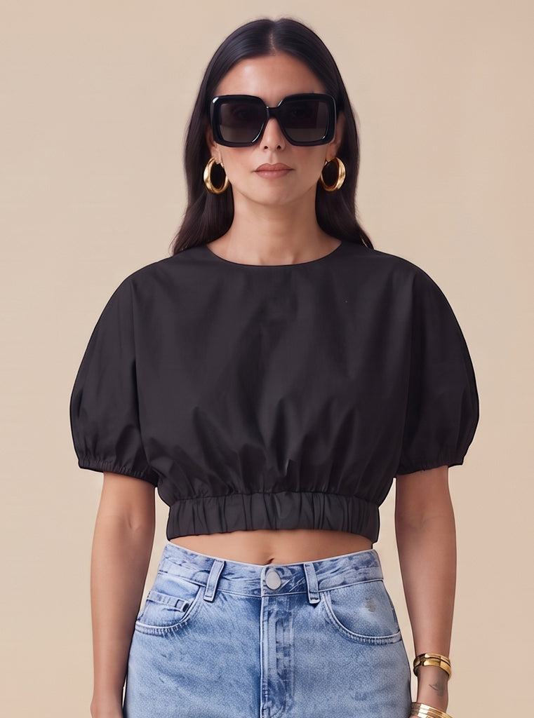 BLUSA GLOBO NEGRA