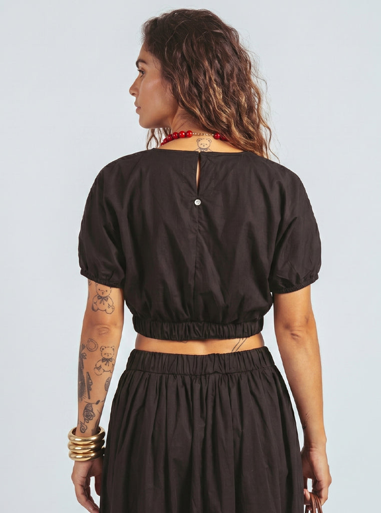 BLUSA GLOBO NEGRA