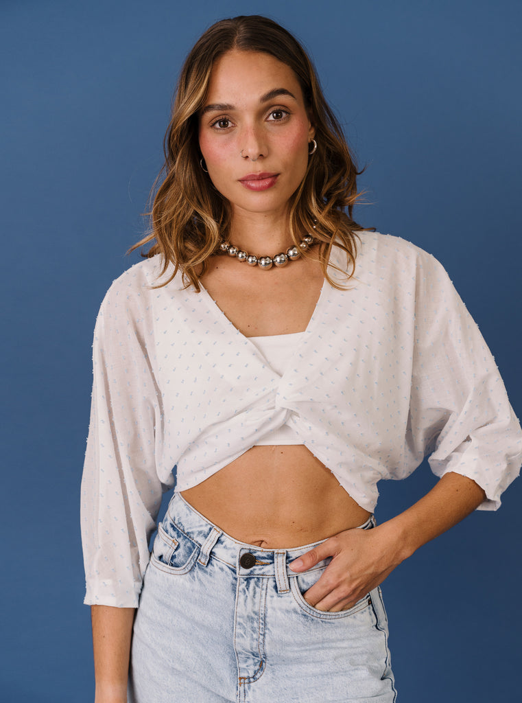 BLUSA TRENZADA AZUQUITAR