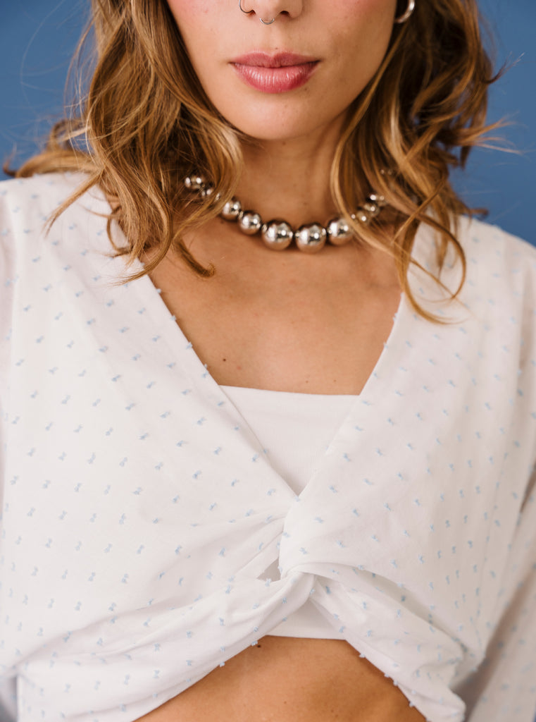 BLUSA TRENZADA AZUQUITAR