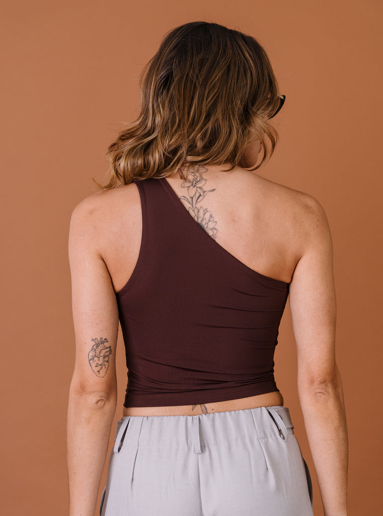 BLUSA ASIMÉTRICA  MOCA