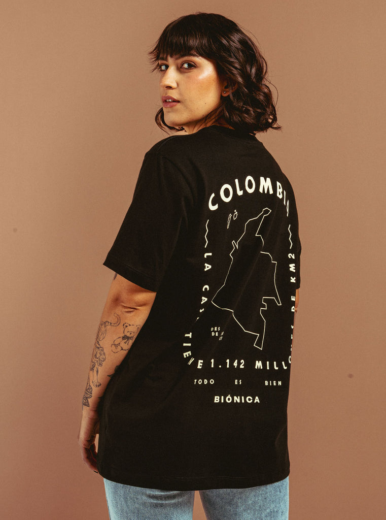 CAMISETA MAPA COLOMBIA NEO