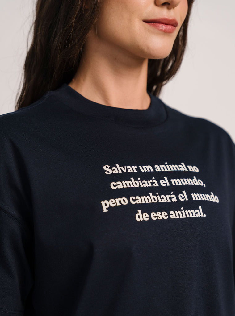 CAMISETA SALVAR UN ANIMAL