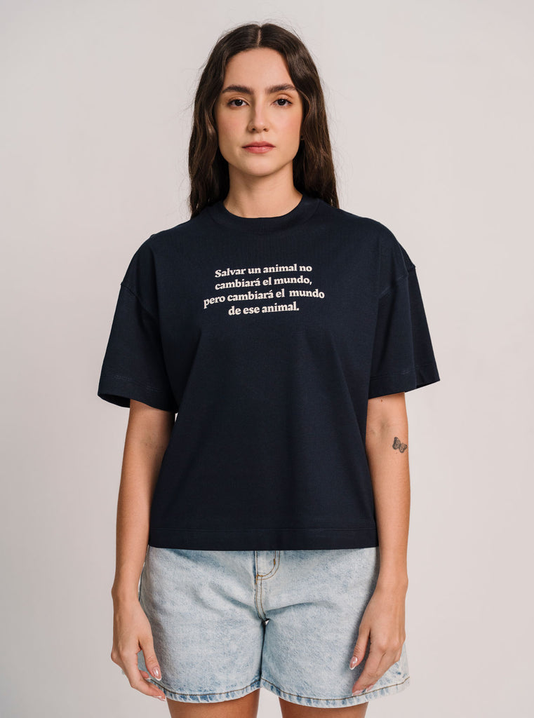CAMISETA SALVAR UN ANIMAL