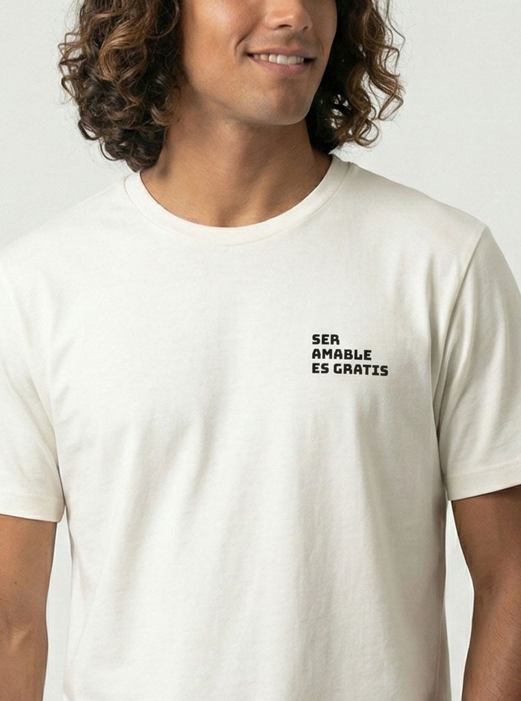 CAMISETA SER AMABLE ES GRATIS