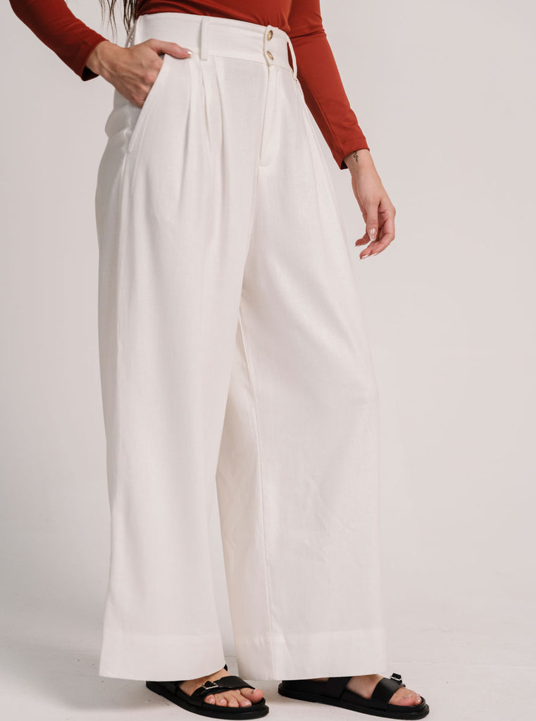 PANTALÓN CANVAS IVORY