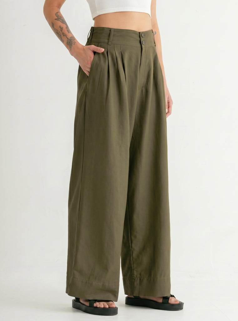 PANTALÓN CANVAS OLIVO