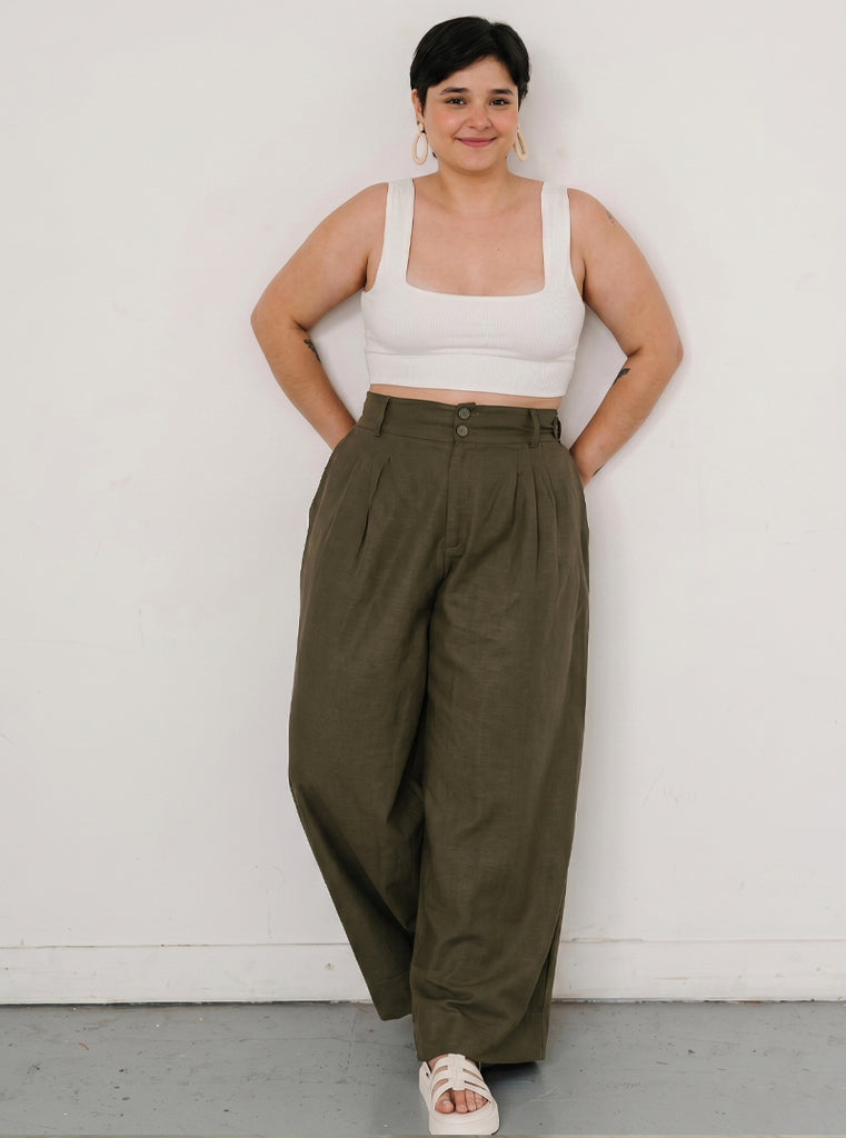 PANTALÓN CANVAS OLIVO