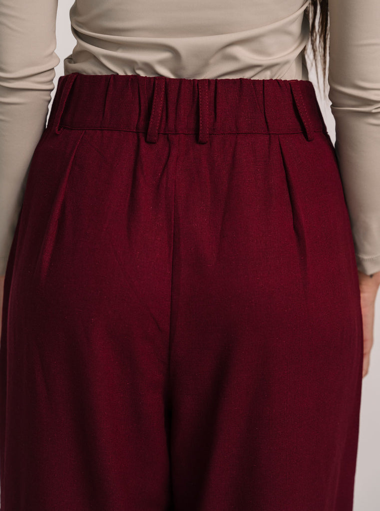 PANTALÓN CANVAS VINO