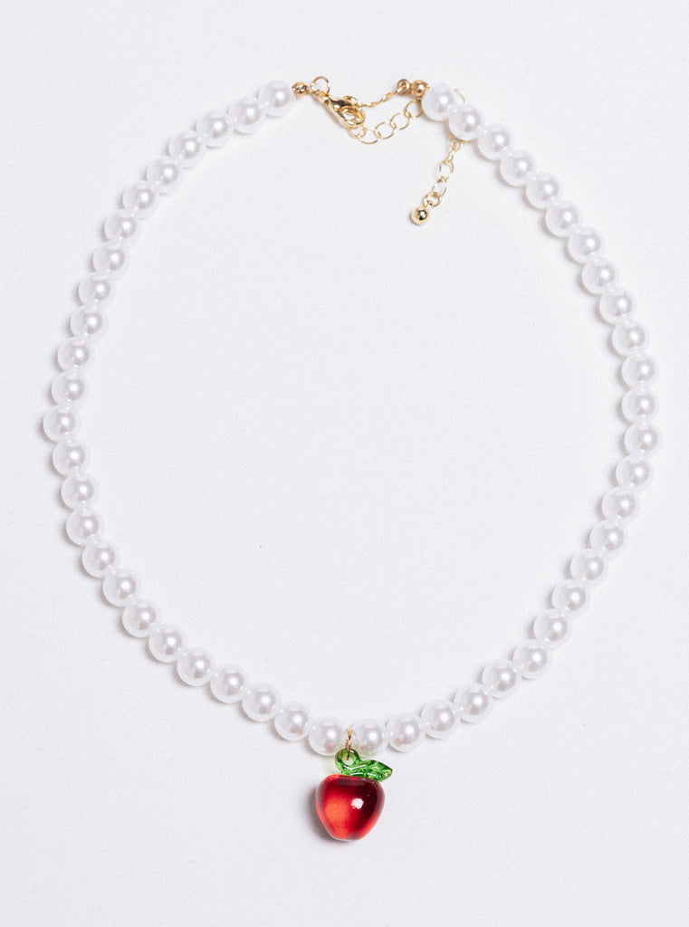COLLAR PERLAS MANZANA