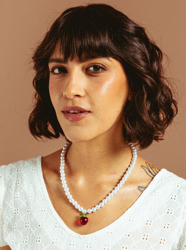 COLLAR PERLAS MANZANA