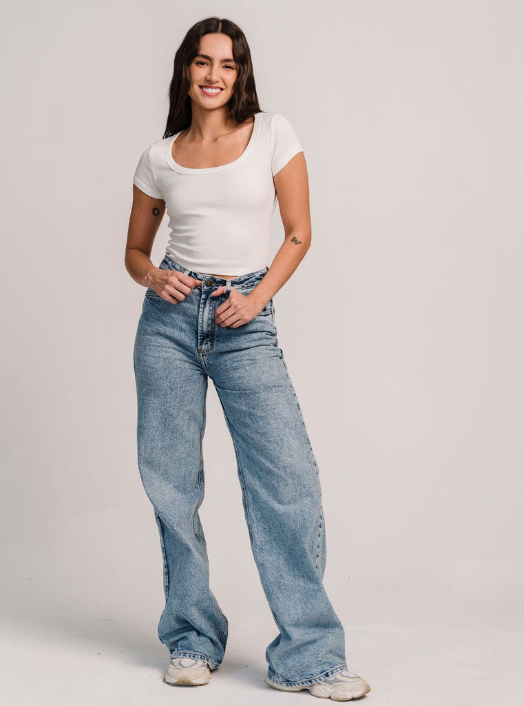 CROP COTIDIANO IVORY