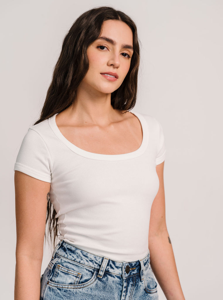 CROP COTIDIANO IVORY