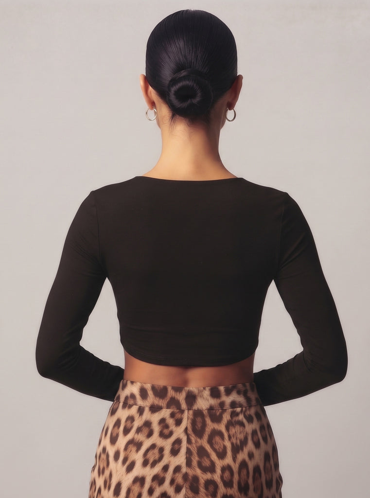 CROP MANGA LARGA