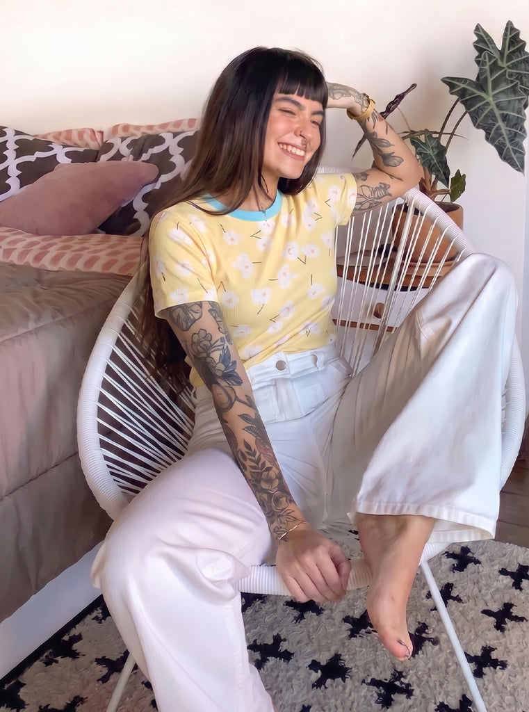 CROP FLOR CANARIA AMARILLA