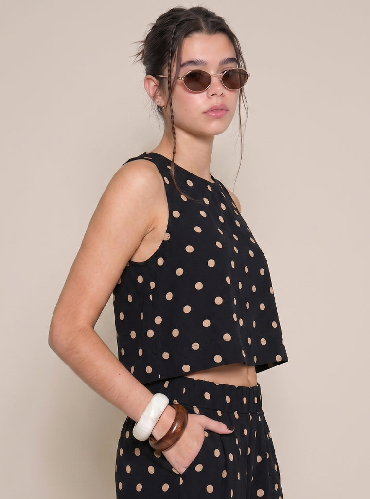 CROP RÍO POLKA  DOTS