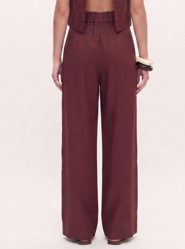 PANTALÓN CANVAS VINO