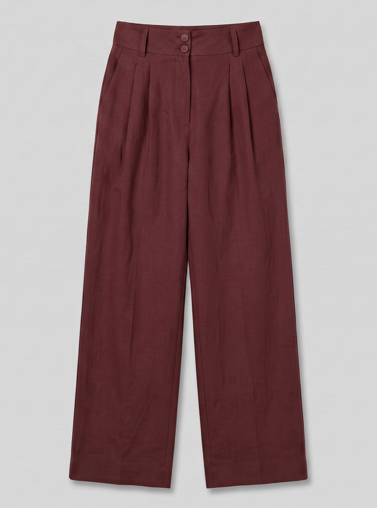 PANTALÓN CANVAS VINO