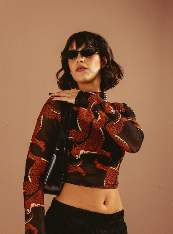 CAMIBUSO MESH LEOPARDO