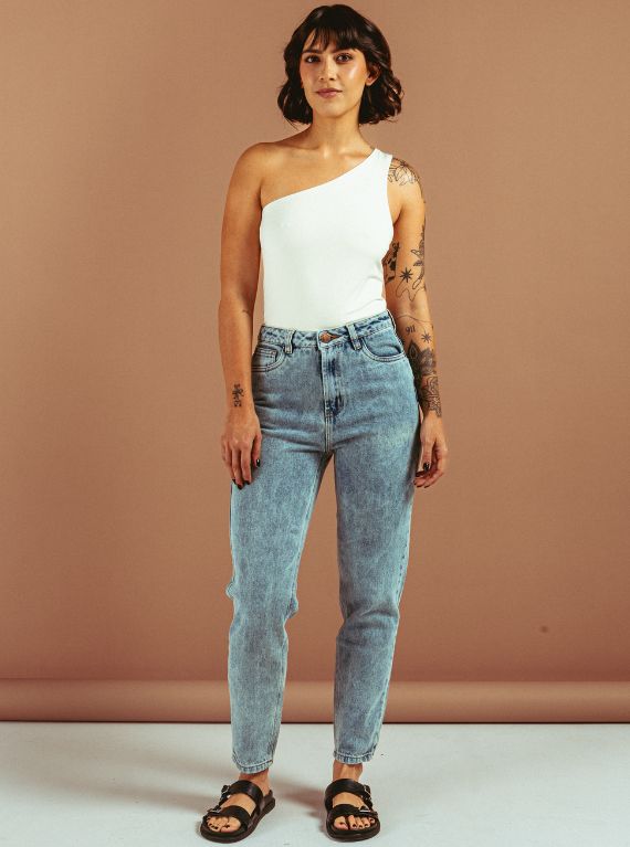 BLUSA ASIMÉTRICA MARFIL