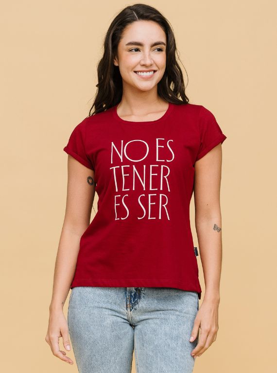 CAMISETA NO ES TENER ES SER