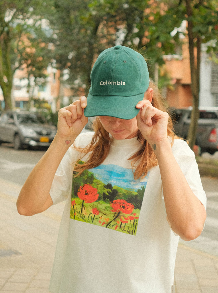 GORRA COLOMBIA VERDE PINO