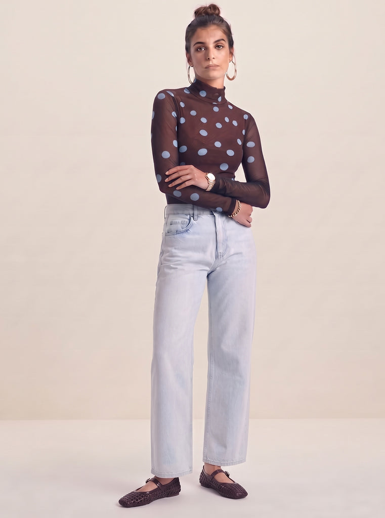 CAMIBUSO MESH DOTS AZULES