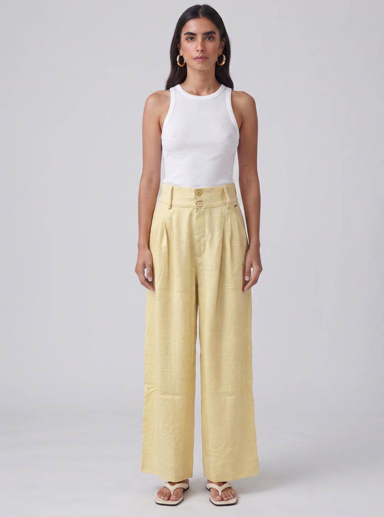 PANTALÓN CANVAS AMARILLO