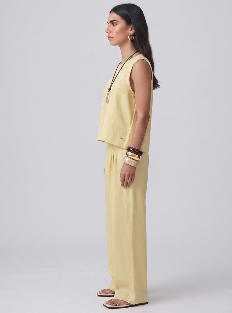 PANTALÓN CANVAS AMARILLO
