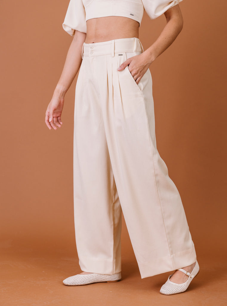 PANTALÓN CANVAS MANTEQUILLA
