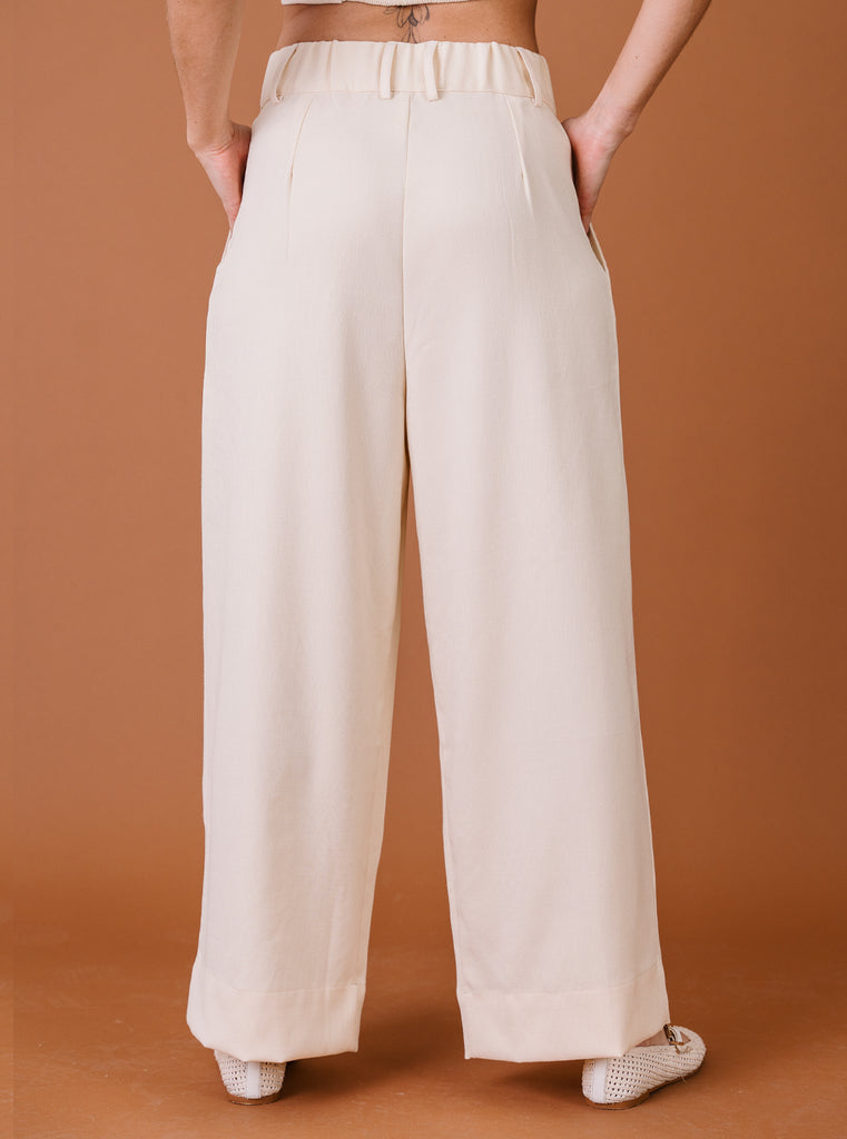 PANTALÓN CANVAS MANTEQUILLA