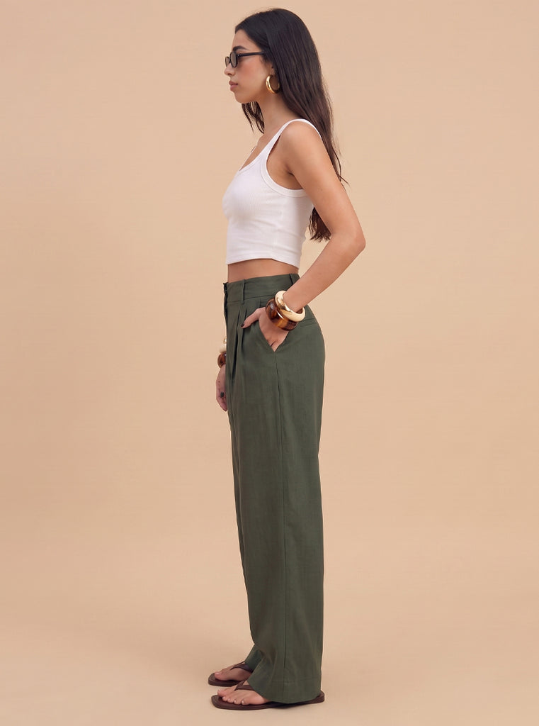 PANTALÓN CANVAS OLIVO