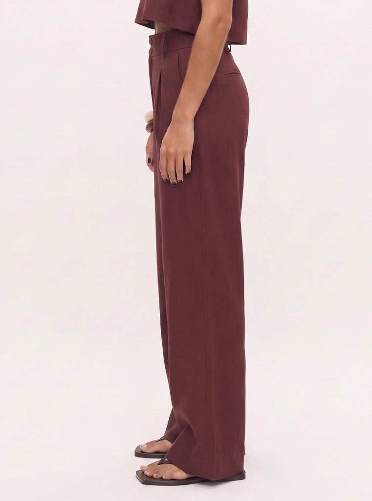 PANTALÓN CANVAS VINO