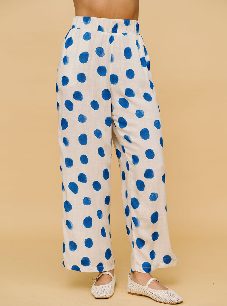 PANTALÓN DOTS AZULES