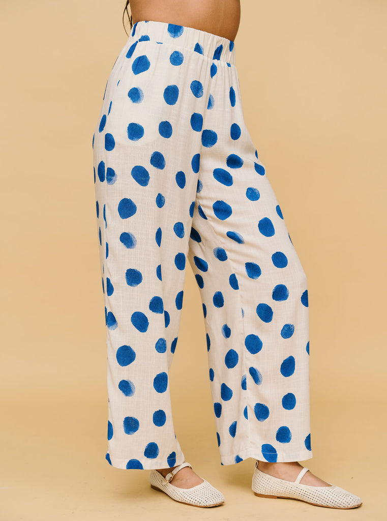PANTALÓN DOTS AZULES