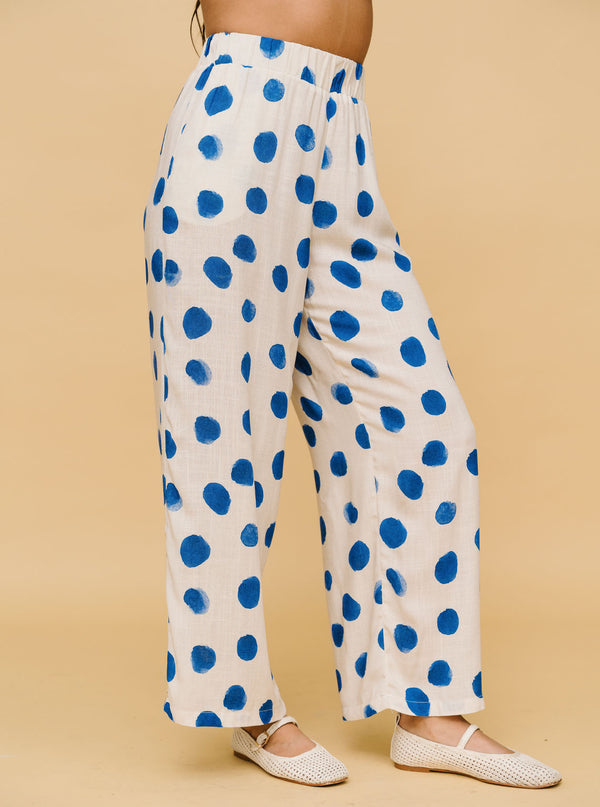 PANTALÓN DOTS AZULES
