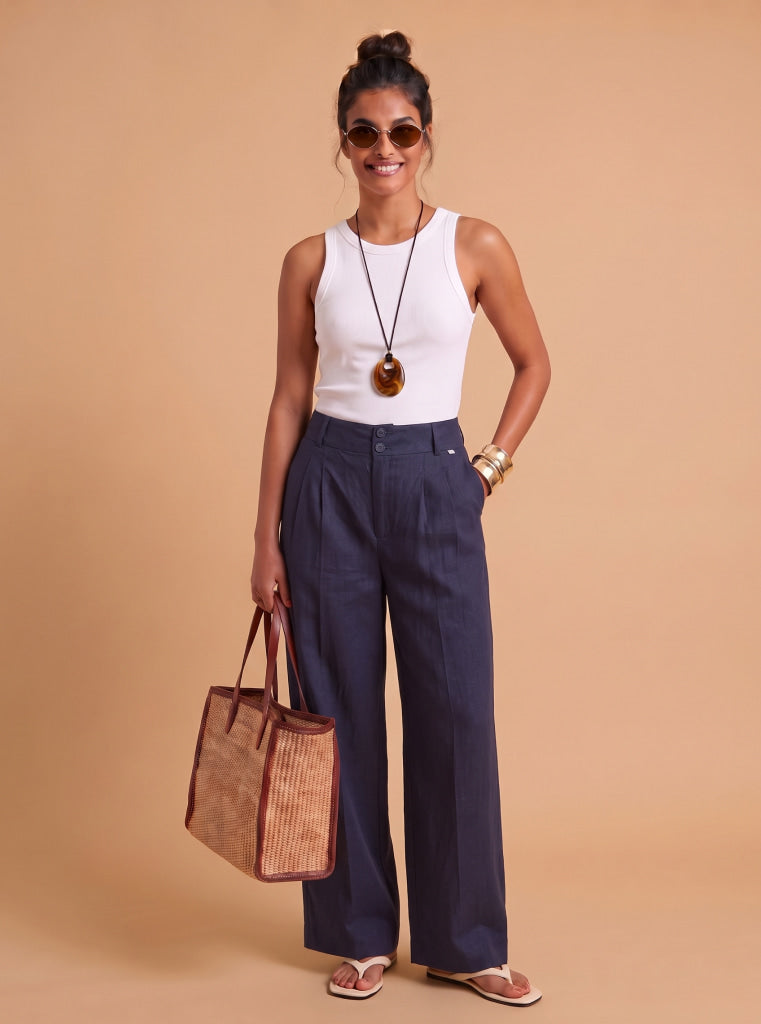PANTALÓN CANVAS AZUL NAVY
