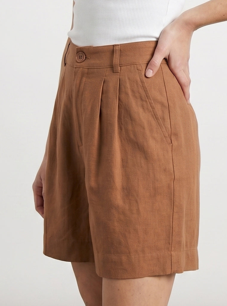 SHORT MESTIZO CAQUI