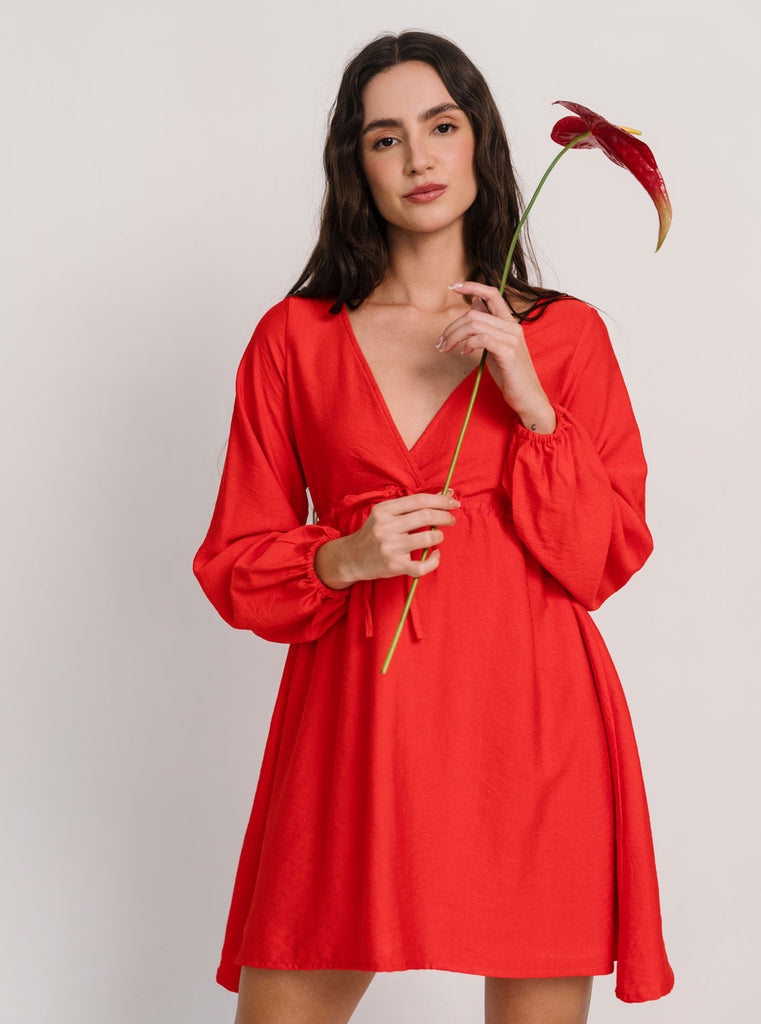 VESTIDO AURORA MERLOT