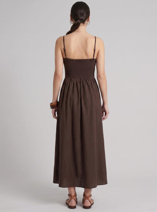VESTIDO ECLIPSE CAFÉ
