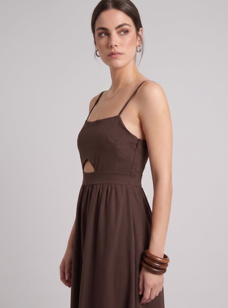 VESTIDO ECLIPSE CAFÉ