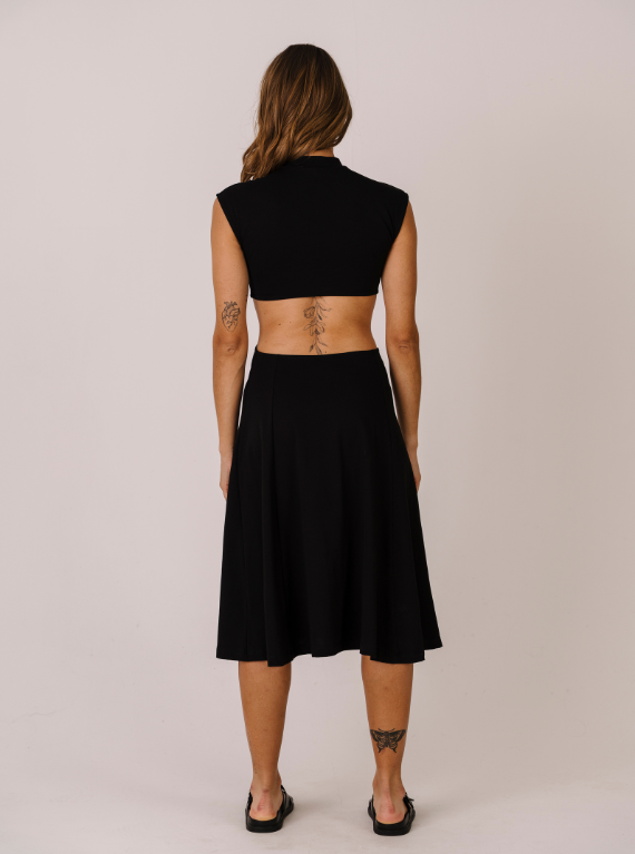 VESTIDO CUT-OUT NEGRO